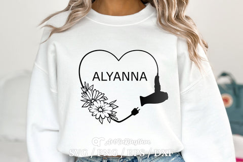 Hair Dryer Heart Svg, Hairdresser Svg, Hair Stylist Svg, Hair Hustler Svg, Hair Salon Svg SVG Artinrhythm shop 