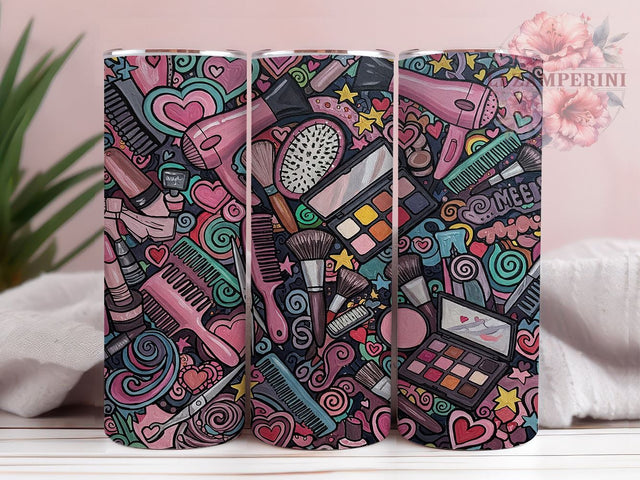 Hair Salon 20oz Seamless Tumbler Wrap, Hairstylist Tumbler, Seamless Design, Hair Salon Gift, 20oz Sublimation, Hairdresser Cup, Beauty Tumbler, Hair Stylist Gift Sublimation Li Zamperini 