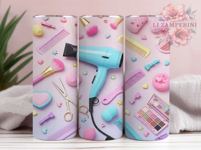 Hair Salon 20oz Seamless Tumbler Wrap, Hairstylist Tumbler, Seamless Design, Hair Salon Gift, 20oz Sublimation, Hairdresser Cup, Beauty Tumbler, Hair Stylist Gift Sublimation Li Zamperini 