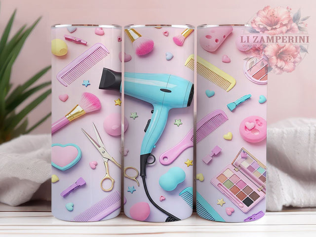 Hair Salon 20oz Seamless Tumbler Wrap, Hairstylist Tumbler, Seamless Design, Hair Salon Gift, 20oz Sublimation, Hairdresser Cup, Beauty Tumbler, Hair Stylist Gift Sublimation Li Zamperini 