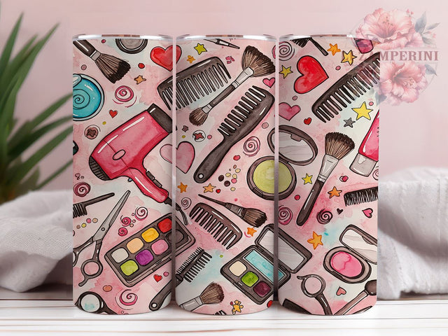 Hair Salon 20oz Seamless Tumbler Wrap, Hairstylist Tumbler, Seamless Design, Hair Salon Gift, 20oz Sublimation, Hairdresser Cup, Beauty Tumbler, Hair Stylist Gift Sublimation Li Zamperini 