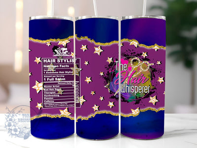 Hair Stylist 20 oz Skinny Tumbler Sublimation Design, Nutrition Facts Tumbler Png, Straight & Tapered Tumbler Wrap, Instant Digital Download Sublimation ToriDesigns 