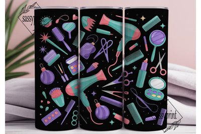 Hair Stylist Glam 20oz Tumbler Wrap Sublimation sassyprint 