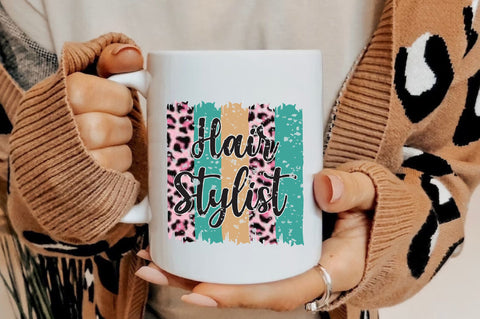 Hair stylist PNG, Colorful, Dalmatian Dots, Occupation, Digital File, Sublimation Download, PNG Sublimation Jagonath Roy 
