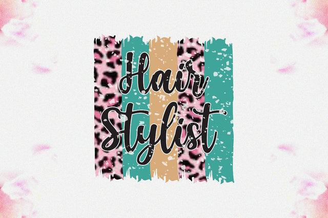 Hair stylist PNG, Colorful, Dalmatian Dots, Occupation, Digital File, Sublimation Download, PNG Sublimation Jagonath Roy 