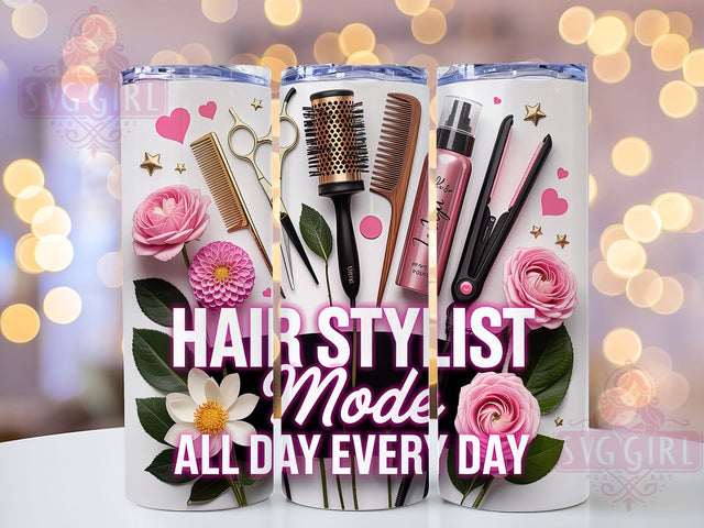 Hair Stylist Salon Life Quote Tumbler Wrap, Esthetician Gift Idea, Salon Life Drinkware, 20Oz Sublimation Wrap, Beauty Professional Cup, Hairstylist And Spa Mug, Cosmetology Quote Design Sublimation SvggirlplusArt 
