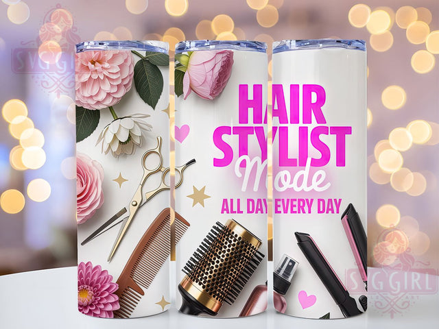 Hair Stylist Salon Life Quote Tumbler Wrap, Esthetician Gift Idea, Salon Life Drinkware, 20Oz Sublimation Wrap, Beauty Professional Cup, Hairstylist And Spa Mug, Cosmetology Quote Design Sublimation SvggirlplusArt 