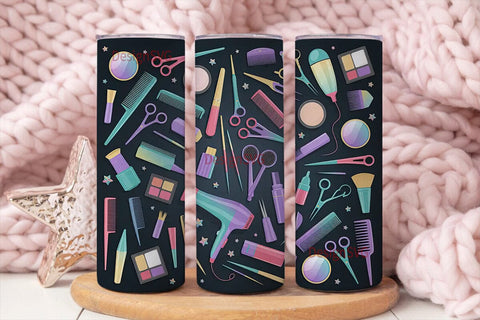 Hair Stylist Tools 20oz Tumbler Wrap Sublimation DesignSVG 