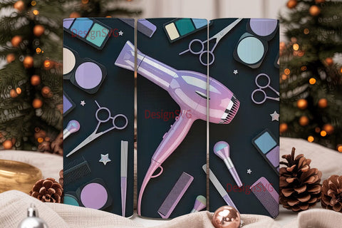 Hair Stylist Tools 20oz Tumbler Wrap Sublimation DesignSVG 