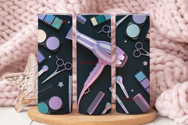 Hair Stylist Tools 20oz Tumbler Wrap Sublimation DesignSVG 