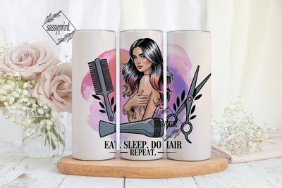 Hairdresser Life 20oz Tumbler Wrap Sublimation sassyprint 