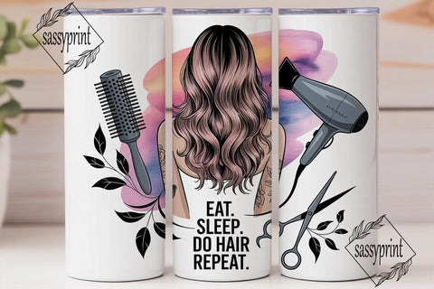 Hairdresser Life 20oz Tumbler Wrap Sublimation sassyprint 