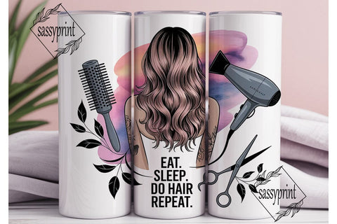 Hairdresser Life 20oz Tumbler Wrap Sublimation sassyprint 