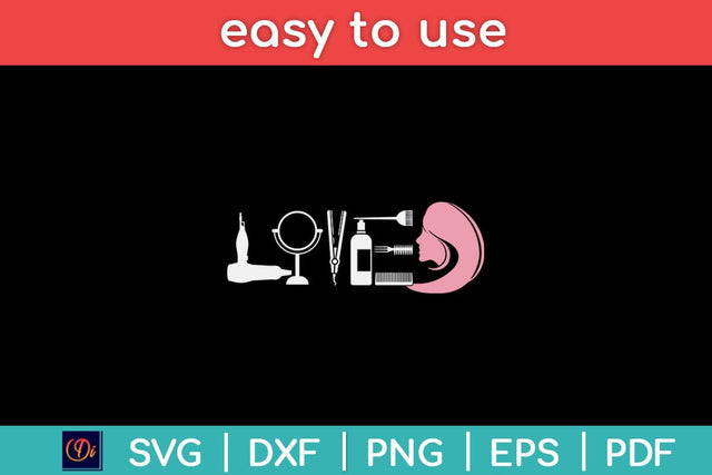 Hairdresser Love Funny Cute Hair Stylist Svg Design SVG artprintfile 