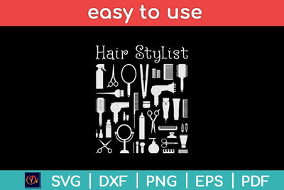 Hairdresser Stylist Hairstyle Hair Salon Hairstylist Svg Design SVG artprintfile 