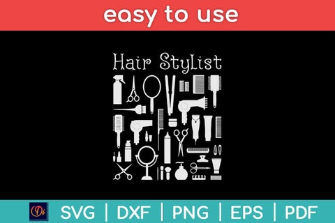 Hairdresser Stylist Hairstyle Hair Salon Hairstylist Svg Design SVG artprintfile 