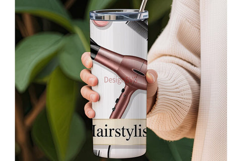 Hairstylist 20oz Tumbler Wrap Sublimation DesignSVG 
