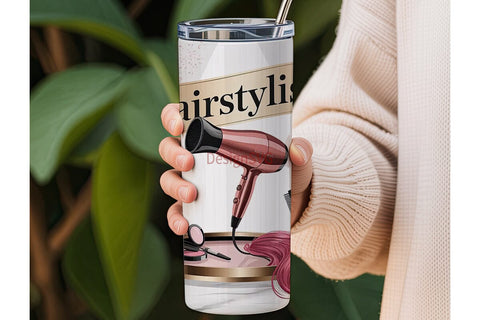 Hairstylist 20oz Tumbler Wrap Sublimation DesignSVG 