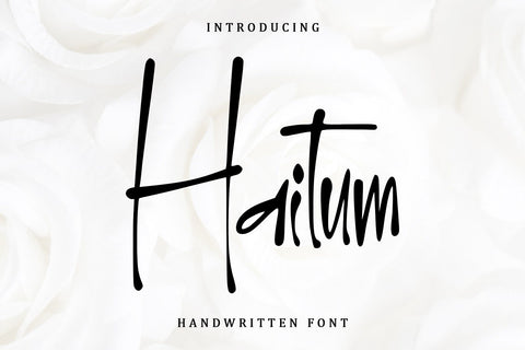 Haitum - Handwritten Font Font Sakha Design Studio 