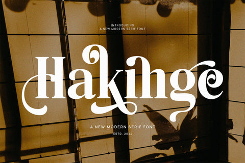 Hakinge - Elegant Serif Font Font studioalmeera 