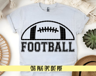 Half Football Varsity Font - Sports Football Design - Digital Cut File for Cricut - SVG PNG PDF DXF EPS SVG DigitalDesigns365 