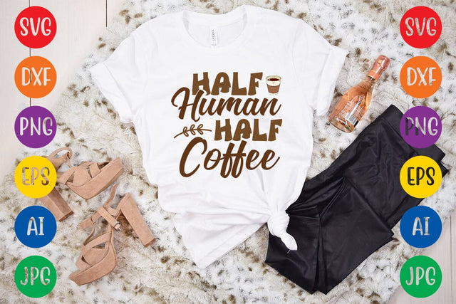 Half Human Half Coffee SVG DESIGN SVG Rafiqul20606 