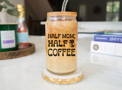 Half Mom Half Coffee SVG SVG So Fontsy Design Shop 