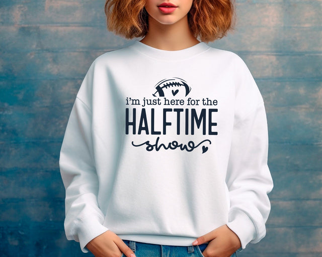 Halftime Show Svg, Football Game Day Svg Png, Football Svg, Football Player Svg, I'm Just Here For The Halftime Show Snacks Svg SVG DesignDestine 