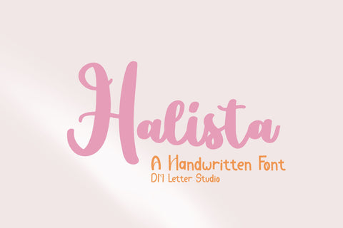 Halista Font Dm Letter Studio 