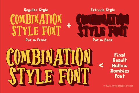 Hallow Zombies Font ahweproject 
