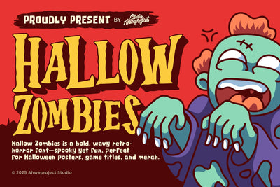 Hallow Zombies Font ahweproject 