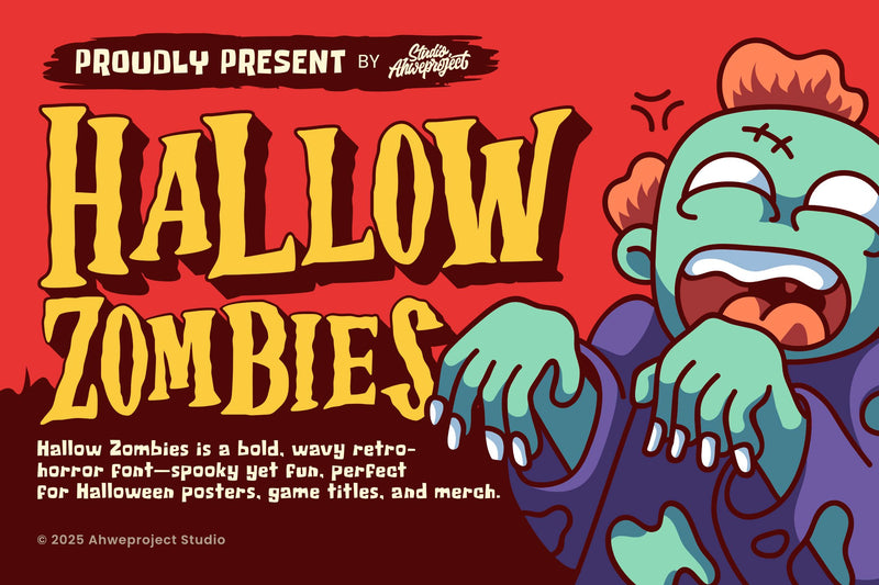 Hallow Zombies Font ahweproject 