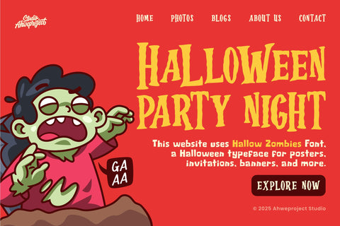 Hallow Zombies Font ahweproject 