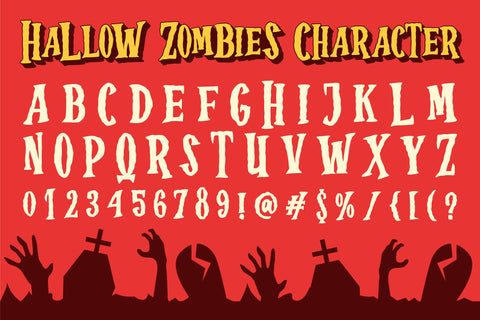 Hallow Zombies Font ahweproject 
