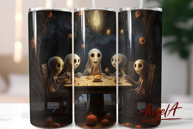 Halloween 3d monsters png / Halloween 20 oz tumbler wrap Sublimation Angelina Semenova 