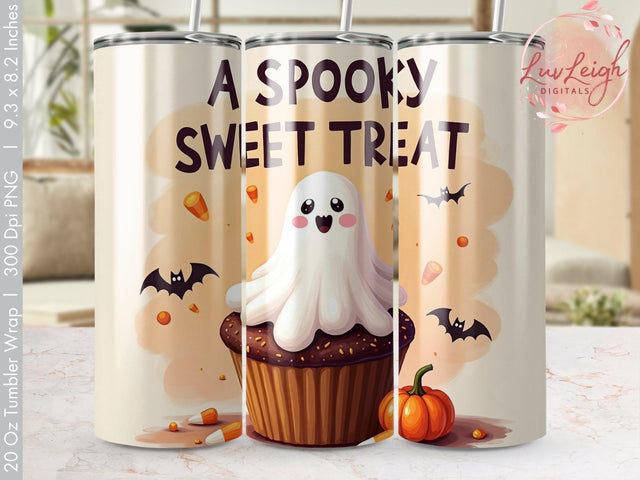 Halloween A Spooky Sweet Treat Tumbler Wrap PNG Sublimation Luvleigh Digitals 
