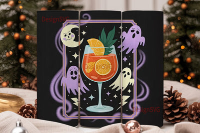 Halloween Aperol Spritz 20oz Tumbler Sublimation DesignSVG 
