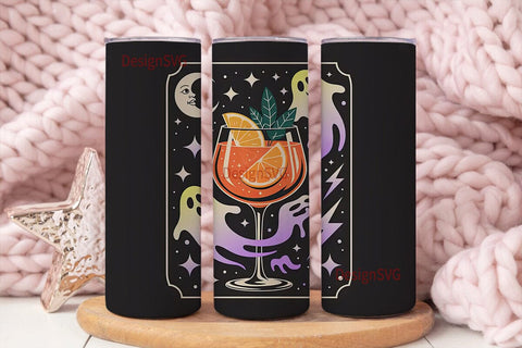 Halloween Aperol Spritz 20oz Tumbler Sublimation DesignSVG 