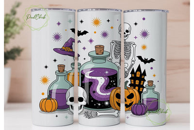 Halloween Apothecary 20oz Tumbler Wrap Sublimation PixelChick 