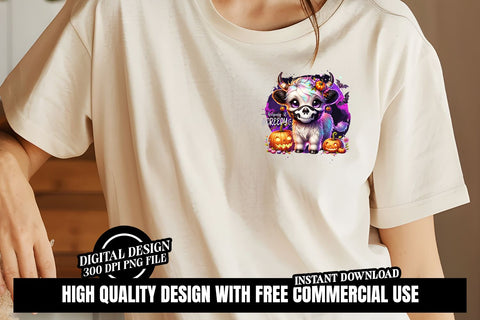 Halloween Baby Highland Cow PNG Bull Png Retro Halloween Png Ghost Cows Png Funny Cow Png Fall Png Spooky Season Cow Halloween png Digital Sublimation Syre Digital Creations 