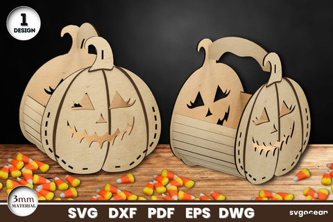 Halloween Baskets Laser Cut SVG SvgOcean 