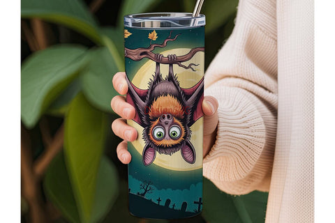 Halloween Bat 20oz Tumbler Design Sublimation DesignSVG 