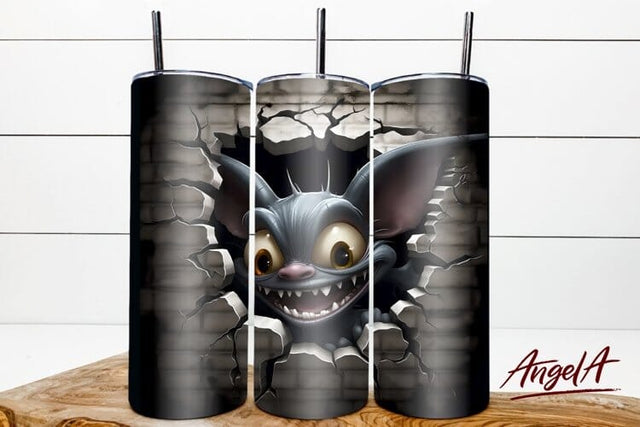 Halloween bat png / Halloween tumbler wrap sublimation 20 oz Sublimation Angelina Semenova 