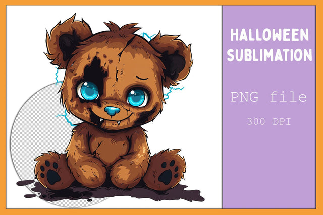 Halloween bear png, Cute vampire sublimation, Creepy halloween Sublimation AnastasiyaArtDesign 