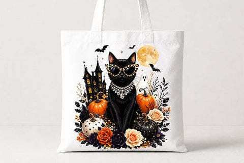 Halloween Black Cat PNG Gothic Cat Digital Download SVG BillahCrafts 