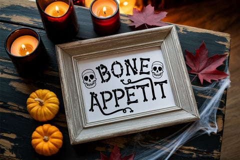 Halloween Bones Font, Skeleton Letters SVG, Bones Font OTF Font TonisArtStudio 