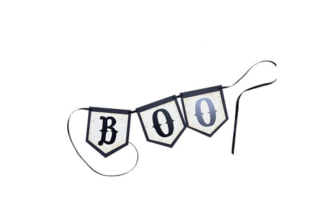 Halloween Boo Banner SVG Sharia Morton Designs 