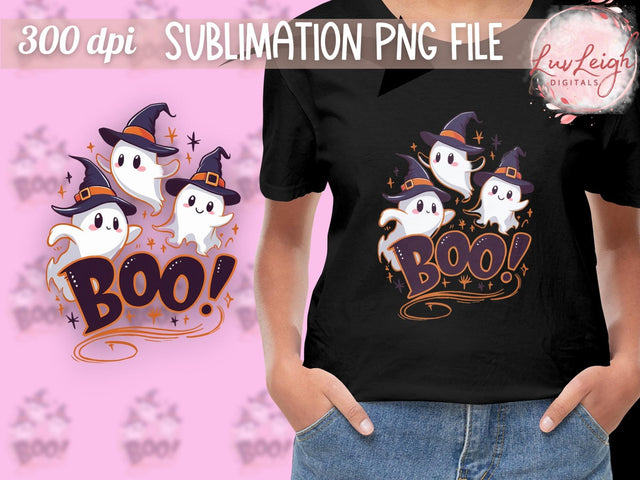 Halloween Boo Ghosts Sublimation PNG Sublimation Luvleigh Digitals 
