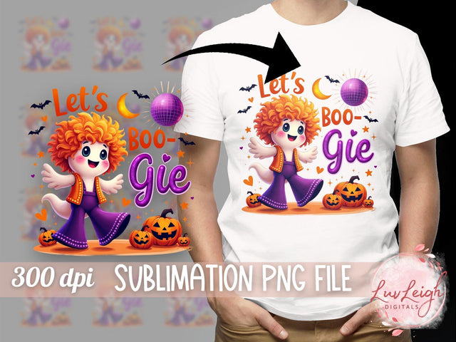 Halloween Boo gie Halloween Design Sublimation PNG Sublimation Luvleigh Digitals 