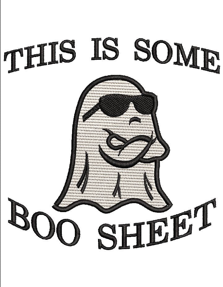 Halloween Boo Sheet Embroidery Design 4 Sizes - File formats in pes,dst,jef,xxx,exp,vip,vp3, boo, holloween, popular, funny, gift, edgy, Embroidery/Applique DESIGNS AestheticdesignsE 
